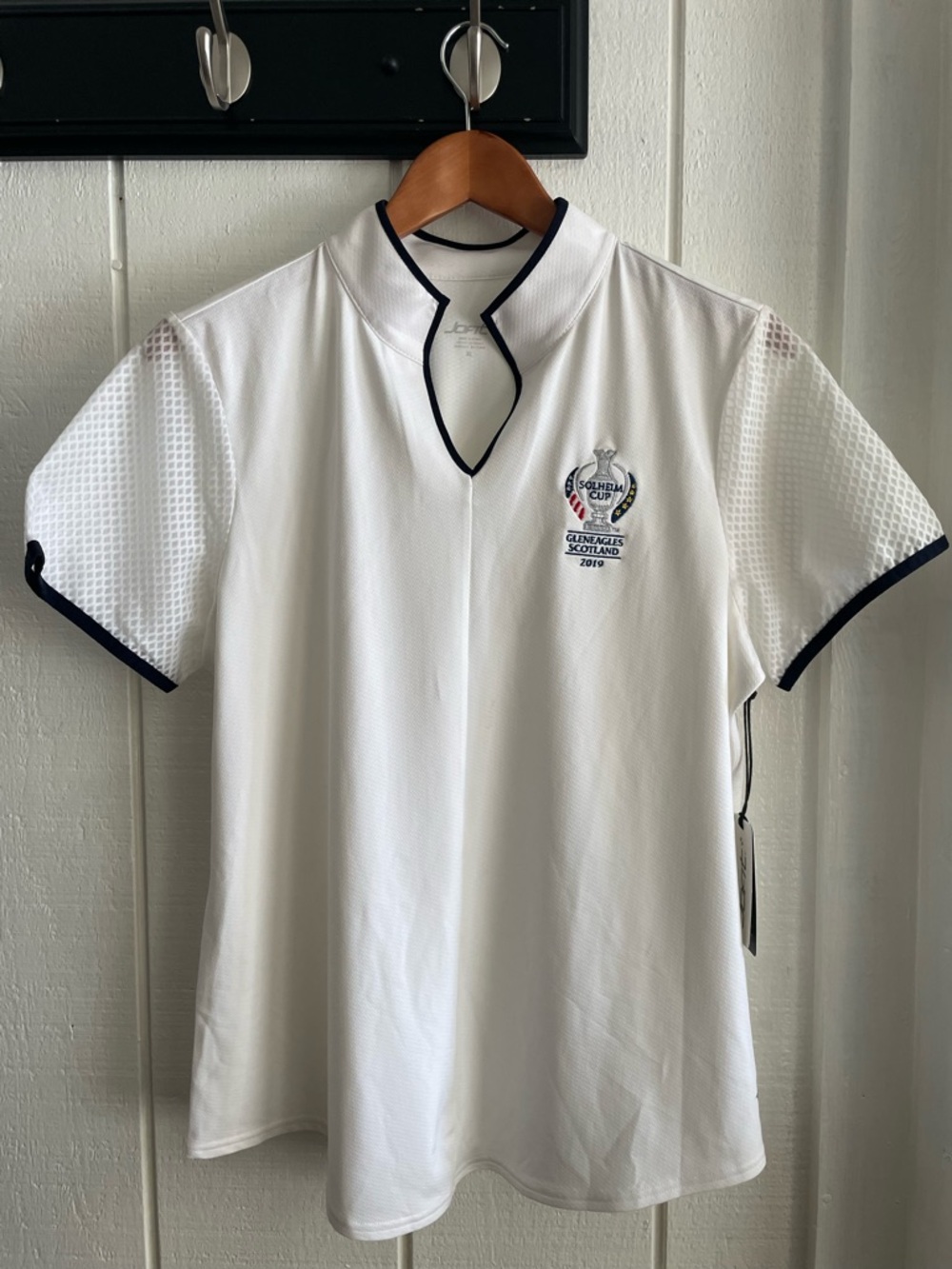 JOFIT Solheim Cup 2019 Mesh Sleeve Mock Neck Top - XL